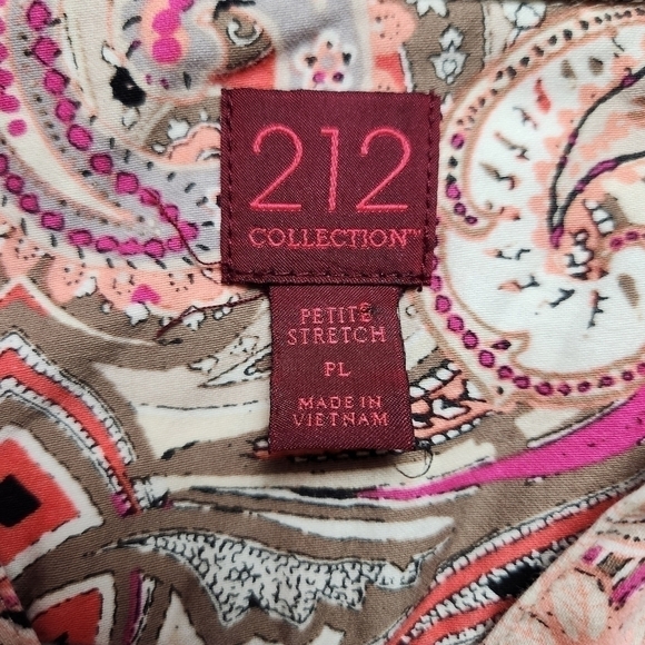 Button down shirt Cotton blend Pink Paisley Size Lp 212 COLLECTION - Picture 8 of 17